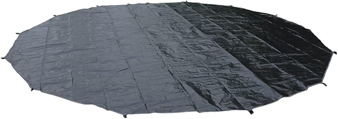 UNISTRENGH Outdoor Ultralight Waterproof Tent PE Footprint for 3M 4M 5M 6M Bell Tent Footprints Picnic Round Mat Portable Tarps for Bell Tent Ground CampingBlack Glamping Yurt Anti-Dirty Mat