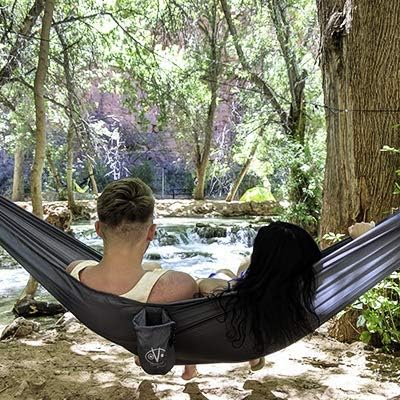 Outdoor Vitals Ultralight Hammock Under 1 lb with Suspension Included Whoopie Sling Suspension Tree Straps and Carry Bag