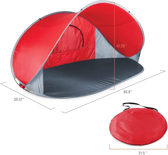 Picnic TIME NFL Manta Portable Beach Tent - Pop Up Tent - Beach Sun Shelter Pop Up