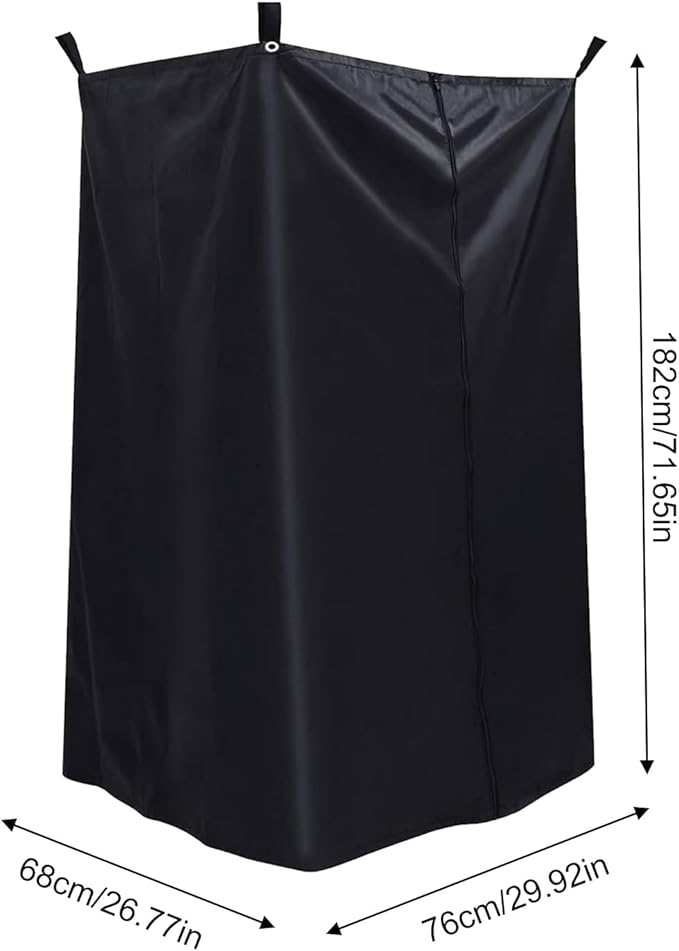 Boats Privacy Curtain Changing Room with Bag Waterproof Pontoon Tent Waterproof Portable Shower Awning Under Bimini Top Easy Up Pontoon Enclosure Partition for Pontoons