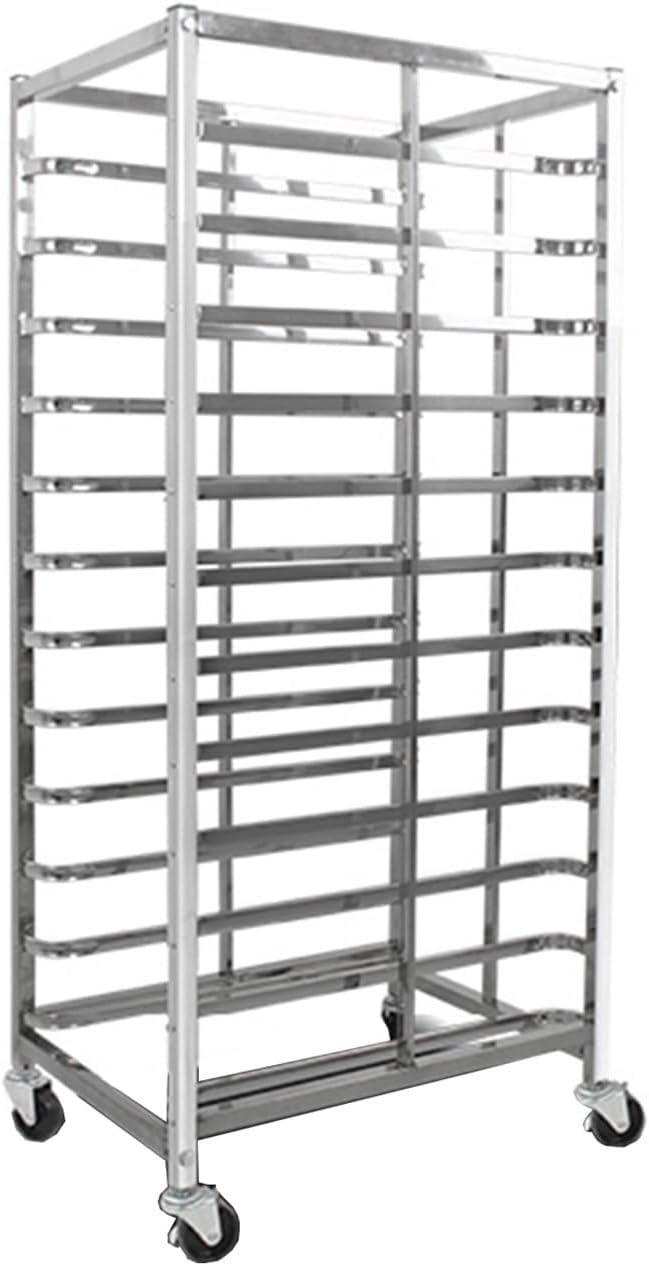 Quick Rack for Baking PansHeavy Duty Bakery Rack on Wheels 12-Layer Bread Pan Rack for Restaurants &amp Catering Commercial Baking Storage Solution 134x60x46cm Durable &amp Mobile