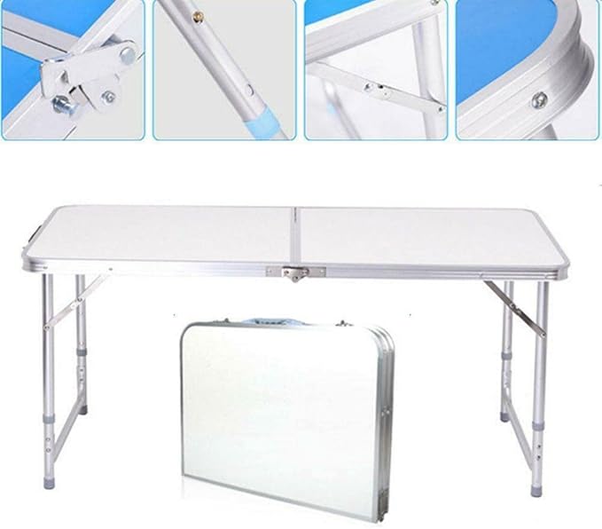 4ft Aluminum Camping Folding Table Portable Office Camping Picnic BBQ Outdoor