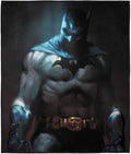 LOGOVISION Batman Classic Silhouette Outdoor Blanket for Picnic Beach Camping Park Tailgate 50x60