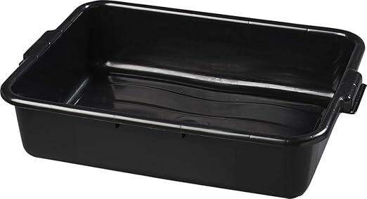 Carlisle FoodService Products 4401003 Comfort Curve Bus/Utility Box 20 Length x 15 Width x 5 Height Black (Pack of 12)