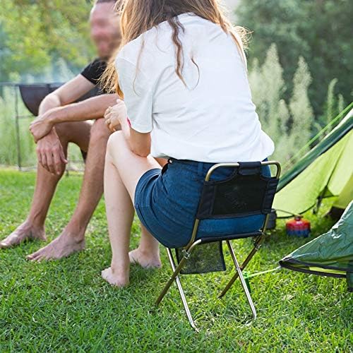 JSEIAJB Light Outdoor Fishing Chair Made of Strong Aluminum Alloy Folding Trumpet Camping Hiking Stool
