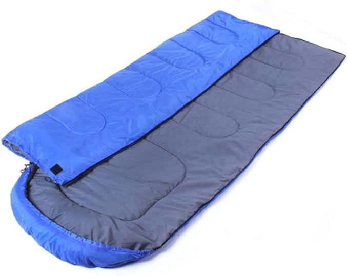 KESYOO Winter Thickened Camping for Adults Outdoor Hiking Sleep Sack with Drawstring Hood and Windproof Zipper Lightweight Durable Warmth for Backpacking and Survival Activities