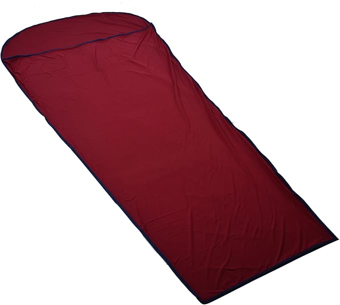 Sleeping Bag Liner Ultralight Polyester 200x80cm Compact Storage Bag - Multifunctional Elastic Design Breathable and Skin Friendly Ideal for Cold Weather Camping