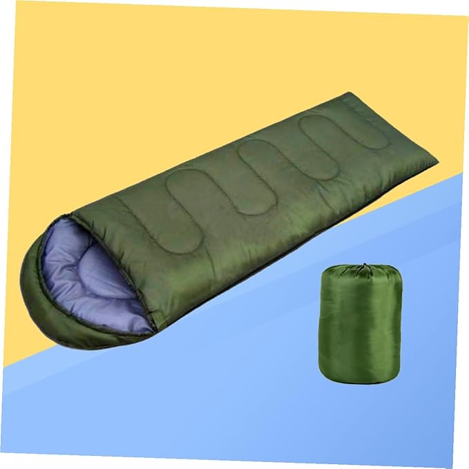 GALPADA Envelope with Hood for Camping Lightweight Outdoor for Hiking and Backpacking Compression Storage Bag Included Army Green Suitable for Spring Summer Fall