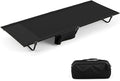 Goplus Folding Camping Cot 76 x 28 Ultralight Portable Sleeping Cot w/Carrying Bag &amp Side Pocket Heavy Duty Outdoor Camping Bed for Adults Travel Hiking Lightweight Backpacking Supports 330