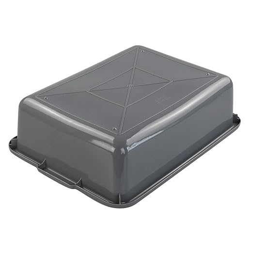 13 L Grey Plastic Tote Box Set of 4 Commercial Bus Box Large Plastic Dish Bin