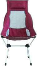 Portable Folding Outdoor Camp Chair with Backrest Lightweight Moon Chair for Fishing Camping and Hiking Aviation Aluminum Alloy