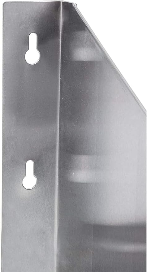 Premium Quality Stainless Steel Wall Shelf with Side Guards | Commercial Metal Shelving | | NSF Certified | (24 Long x 12 Deep)