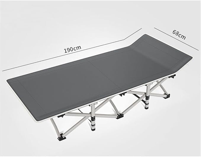 Multifunctional Outdoor Folding Bed Nap Lounger for One Person in the Office Simple and Portable Walking Bed for Adults with Mattresses (Small)