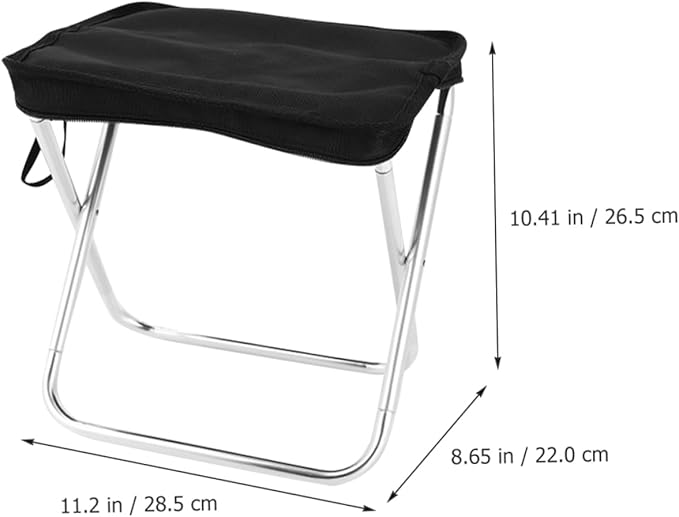 Folding Stool for Camping Portable Outdoor Bench Padded Seat Light Weight and Compact for Traveling