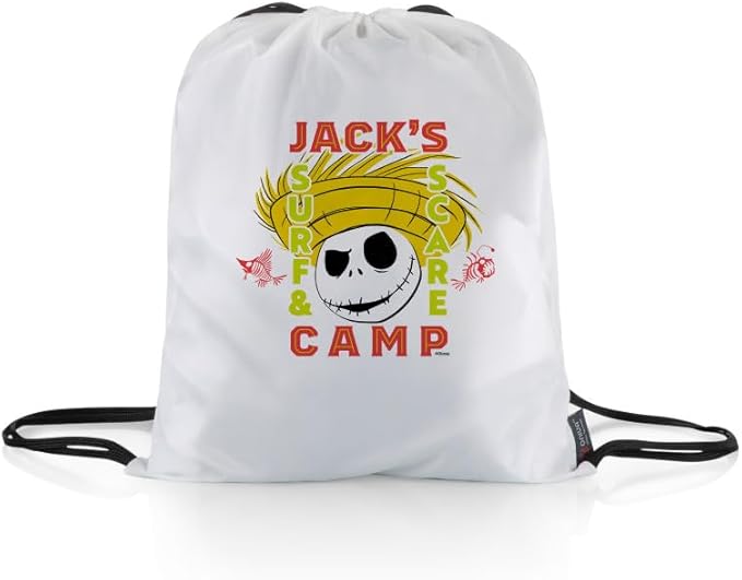 Picnic TIME Disney Nightmare Before Christmas Jack &amp Sally Disney Nightmare Before Christmas Impresa Picnic Blanket Lightweight Beach Blanket Machine Washable (Black and White)