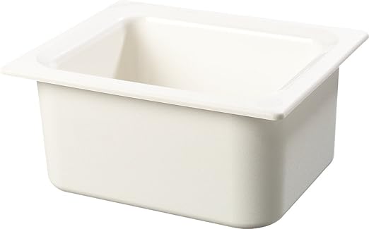Carlisle FoodService Products CM110102 Coldmaster ABS Standard Half-Size Food Pan 6 quart Capacity 12.73 x 10.36 x 5.59 White