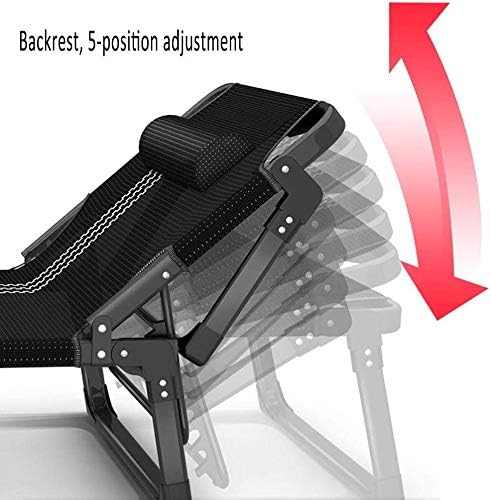 Deck Chair Deck Chair Folding Chair Single Bed Home Simple Lunch Bed Adult Portable Multifunction Outdoor Camping Lounger