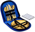 Cutlery Set Picnic Camping Picnic Set With 304 Stainless 10Pcs Tableware Dishes Steel Cutlery Set For 2Person D