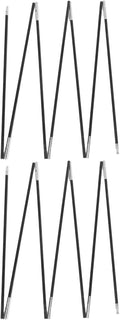 Camping Tent Poles 2pcs Fiberglass Tent Support Rods 3.2m 7-Section Thickened 8mm Shelter Poles for Backpacking Hiking Outdoor Camping