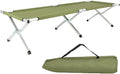 Outdoor Camping Cot Folding Lightweight Bed Portable Camping Cot with Carry Bag for Adults Hiking Hunting Traveling (Green)