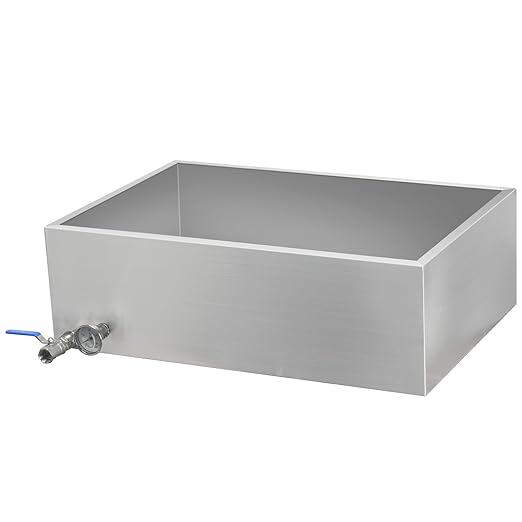 Maple Syrup Evaporator Pan 30 x 20 x 9.5 Inch Maple Syrup Pan 24.68Gal 304 Stainless Steel Maple Syrup Evaporator Boiling Maple Syrup with Valve and Thermometer