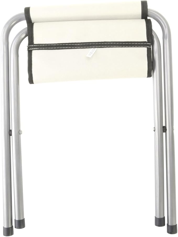 ibasenice Portable Camping Stool Lightweight Collapsible Seat for Outdoor Activities Fishing Picnics and Travel Heavy-Duty Design Supports Versatile Use As Seat Footrest White