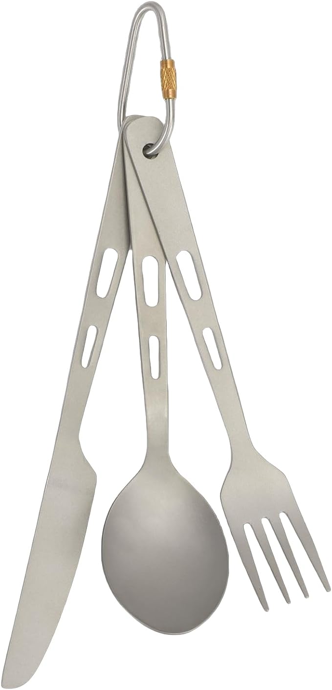 Utensils Camping Mess Kits with Plate Bowl Cup Cutter Fork Spoon for Backpacking Outdoor Camping Hiking and Picnic