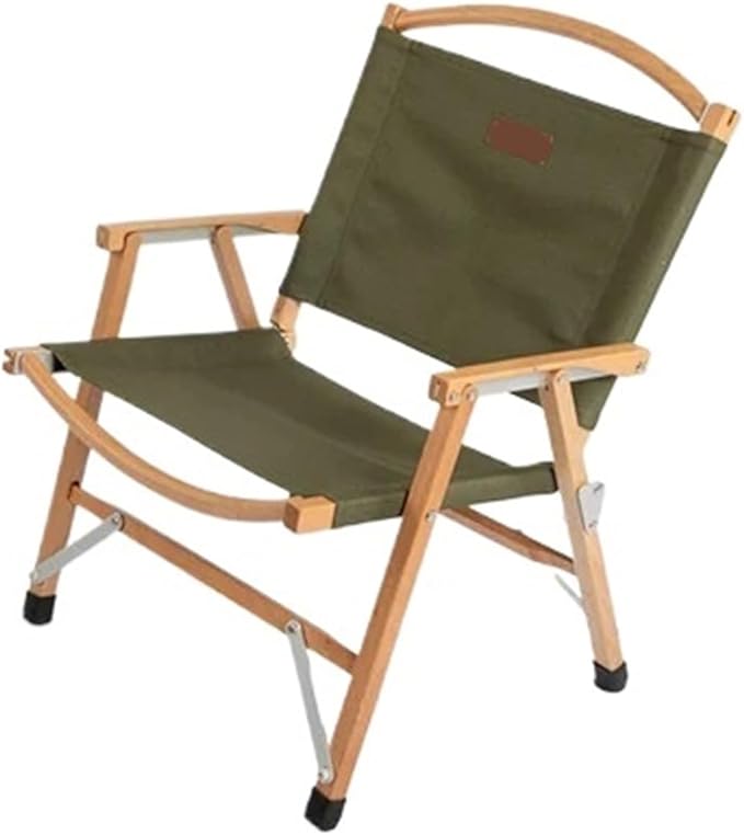 Compatible For Oak Solid Wood Kermit Chair Outdoor Folding Portable Fishing Stool Camping Beach(03)