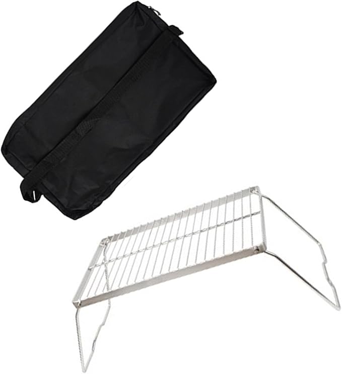 Folding Barbecue Table Stainless Steels Grilling Table With Legs Camping Tables Foldable Camping Equipment Stove Rack