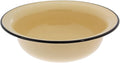 Yellow Enamelware Wash Basin 6.8 Qt / 6.5 L Vintage Large Enamel Bowl Enameled Dish Washing Basin Enamel Food Storage Mixing Bowl Enamel Camping Dishes Wash Basin Enameled Metal Wash Tub