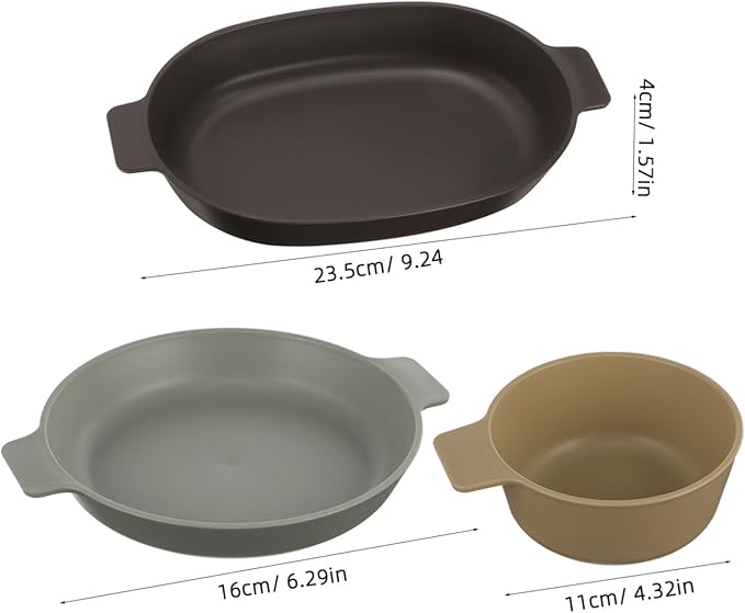 KICHOUSE Portable Camping Bowl Snack Bowls for Side Dishes Outdoor Serving Dishes Light Easy to Clean Plastic Dinnerware