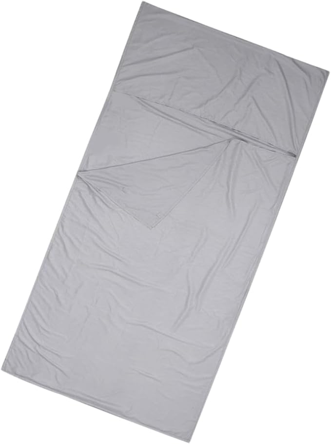 Adult Portable Liner Lightweight Travel Sheet for Hotel Camping Hiking Trains Gray for Clean Bedding