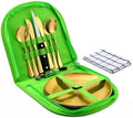 Cutlery Set Picnic Camping Picnic Set With 304 Stainless 10Pcs Tableware Dishes Steel Cutlery Set For 2Person F