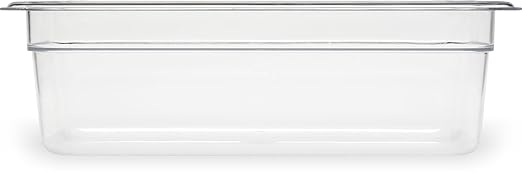 Carlisle FoodService Products Storplus Food Storage Container Food Pan Chafing Pan for Catering Buffets Restaurants Polycarbonate (Pc) 1/3 Size 4 Inches Deep Clear (Pack of 6)