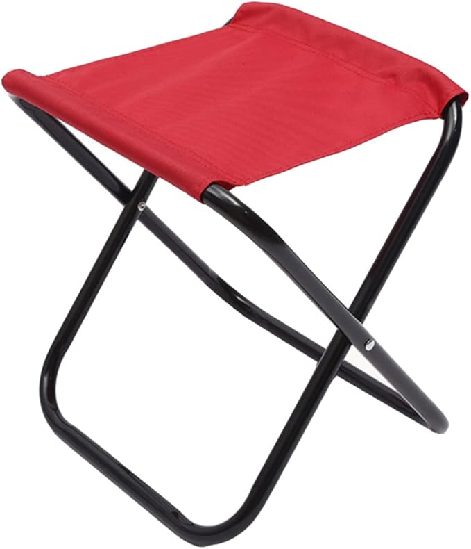 VANZACK 1Pc Lightweight Outdoor Folding Chair Mini Portable Stool for Camping Fishing and Barbecue Foldable Design for Easy Carrying Versatile Outdoor Furniture