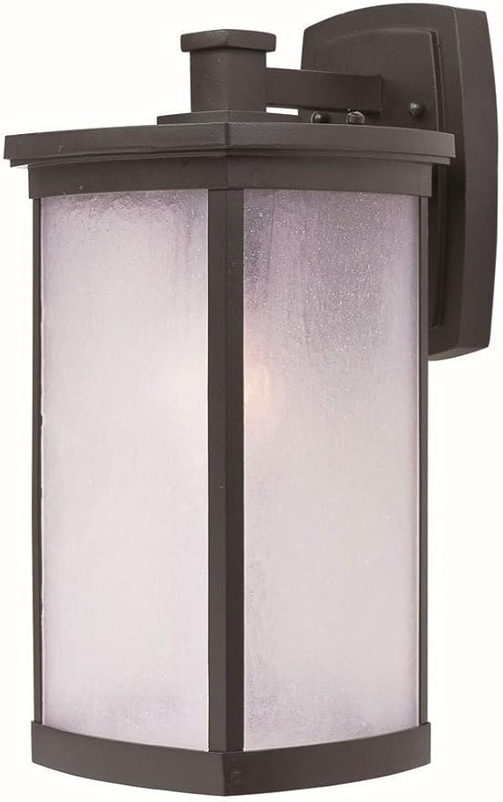 Maxim Terrace-One Light Large Outdoor Wall Mount in Mission Style-8 Inches Wide by 16 inches high-Bronze Finish