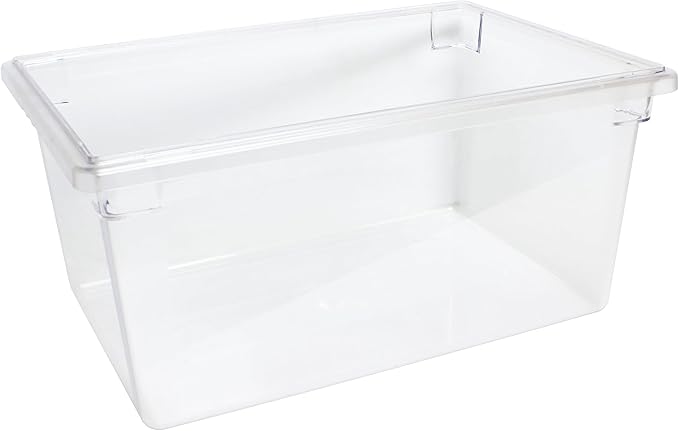 TrueCraftware- 17 Gallon Clear Food Storage Box Polycarbonate 18 X 26 X 12- Food Storage Container Meal Prep Food Storage for Home Cafeteria Kitchen Pantry Organization Dishwasher Safe