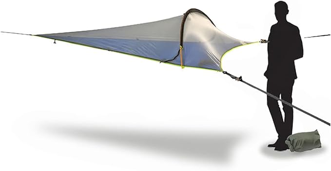 Tentsile UNA V3 Solo Tree Tent Hammock 1-Person Capacity Anti-Roll System Ratchet and Straps Included Portable Tree House Shelter Designed in The UK