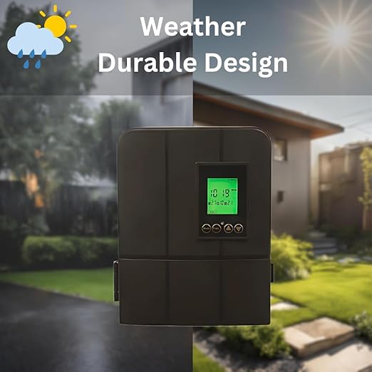 Moonrays 120W Low Voltage Landscape Transformer with Astronomical Timer Dusk/Dawn Weather Resistant Outdoor LED Power Lighting Transformers for Bright Pathway Garden Driveway Lights CETL Approved