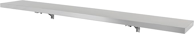 KUAFU 70.8L x 11.6W Folding Concession Window Shelf Stand Serving Wall Mounted Shelf for Food Truck Restaurant Bar Utility Room Kitchen Garage Heavy Duty Stainless Steel (66 LBS Loading Capacity)