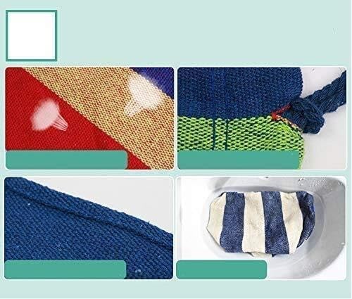 Outdoor Hammock Swing Chair – Double Thick Canvas Anti-Roll 200x150 cm 200 kg Capacity Strong &amp Sturdy Ideal for Camping Travel Backyard and Relaxation