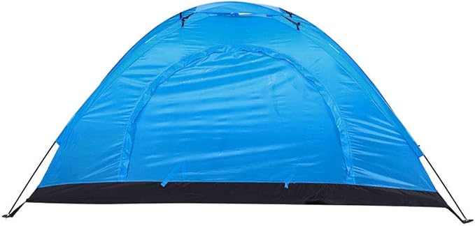 01 Camping Tent for Backpacking Single Person Personal Bivy Tent Outdoor Single Person Leisure Waterproof Tent for Camping Fishing Climbing(Blue)