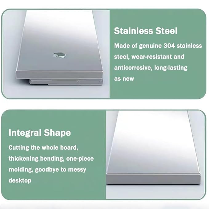 RV Concession Shelf Stainless Steel Folding Table Wall Mount Fold Down Laundry Table Kitchen Wall Tables for Food Truck Restaurant BBQ Workstation(90x35cm/36x14in)