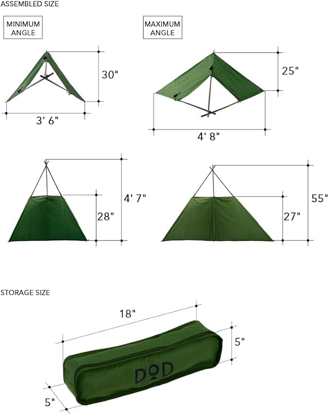 DOD Fire Break - Camping Stove Windscreen - Folding Camp Stove Windscreen with Storage Bag - Lightweight Camping Fire Wind for Outdoor Camping Picnic Cooking