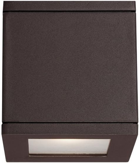 WAC Lighting WS-W2505-BZ Rubix LED Outdoor Wall Light Fixture Double Light 3000K Bronze