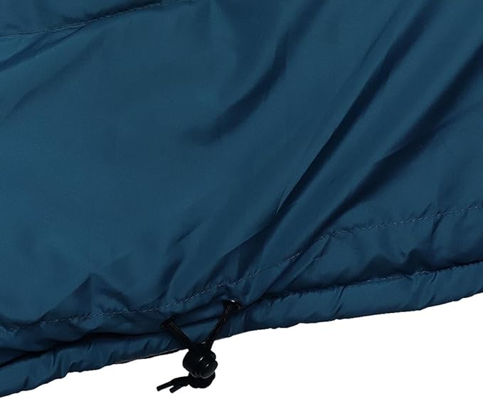 Thermotuff Wearable Sleeping Bag with Dual Hoodie Zippered Arm Holes Pockets &amp Adjustable Drawstring - Ideal for Camping Cold Weather Hiking and Stadium Sak Blanket