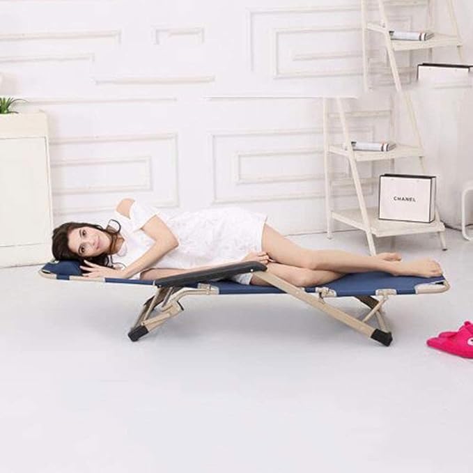 Folding Bed Single Lunch Bed Household Simple Lunch Bed Portable Multifunctional Office Lounge Chair