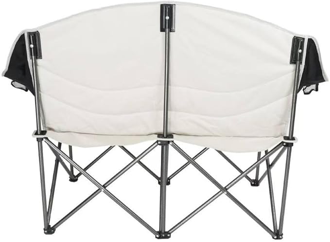 Folding Loveseat Camping Chair Moon Chair Garden Chair Double Camping Chair for Beach Foldable Outdoor seat for Camping Portable Camping Stool Ergonomic Camping Chair Canvas Camping Chair
