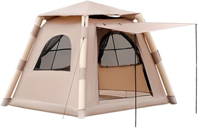 Inflatable Camping Tent for 4 Person – Waterproof Air Tent Easy Setup Family Tent for Outdoor Camping Hiking &amp Travel