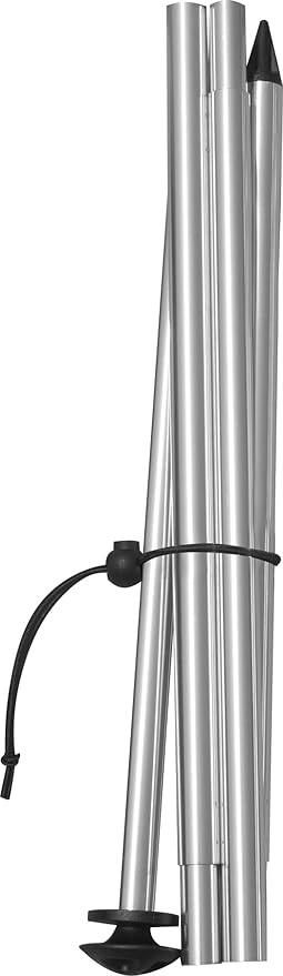 2 Beach Canopy Stability Poles for a Beach Tent with Patented Pole Bracket